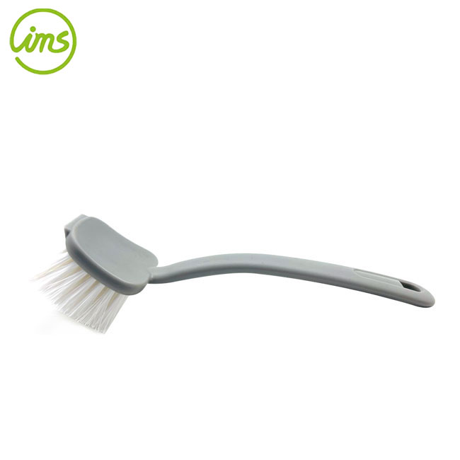 Curved Handle Scrub Brush - Gray